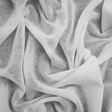 Crisp Linen Blend Drapery Sheers 122" - Chalk - British Imported