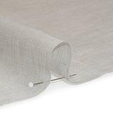 Crisp Linen Blend Drapery Sheers 122" - Pebble - British Imported