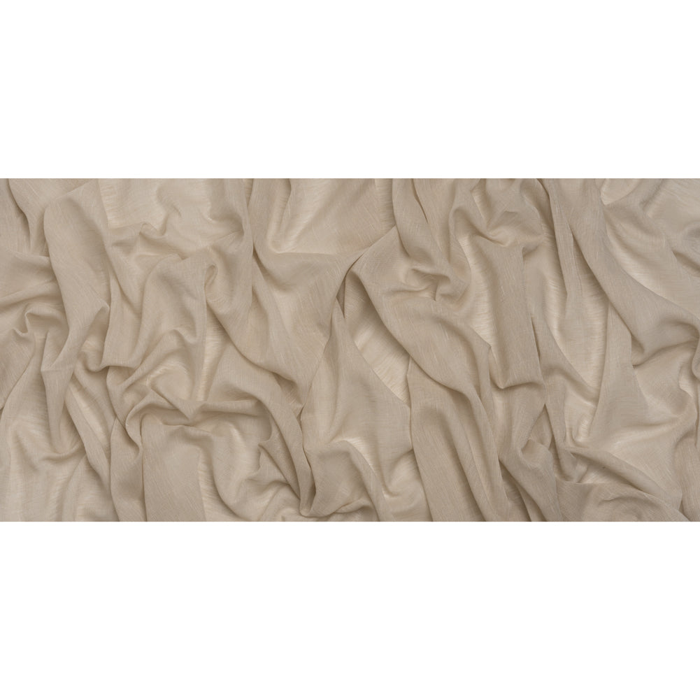 Crisp Linen Blend Drapery Sheers 122" - Putty - British Imported
