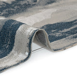 Recycled Polyester Drapery Jacquard - Indigo Hazy Landscapes - British Imported