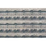 Recycled Polyester Drapery Jacquard - Indigo Hazy Landscapes - British Imported