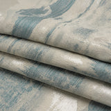 Recycled Polyester Drapery Jacquard - Seafoam Hazy Landscapes - British Imported
