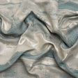 Recycled Polyester Drapery Jacquard - Seafoam Hazy Landscapes - British Imported