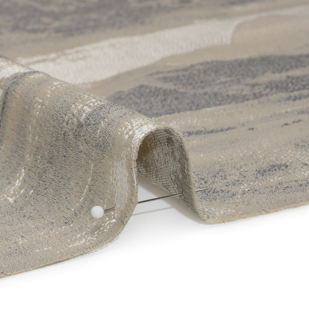 Recycled Polyester Drapery Jacquard - Slate Hazy Landscapes - British Imported