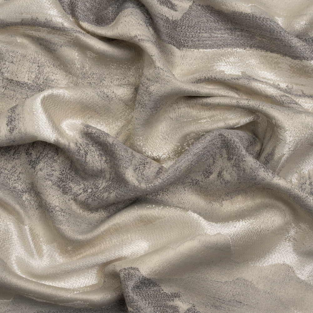Recycled Polyester Drapery Jacquard - Slate Hazy Landscapes - British Imported