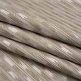 Recycled Polyester Drapery Jacquard - Flax Streaking Stripes - British Imported