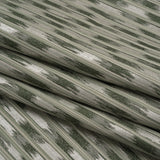 Recycled Polyester Drapery Jacquard - Forest Streaking Stripes - British Imported