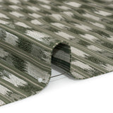 Recycled Polyester Drapery Jacquard - Forest Streaking Stripes - British Imported