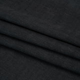 Linen Look Recycled Polyester and Cotton Woven - Raven - British Imported