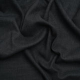 Linen Look Recycled Polyester and Cotton Woven - Raven - British Imported