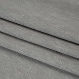 Linen Look Recycled Polyester and Cotton Woven - Silver - British Imported