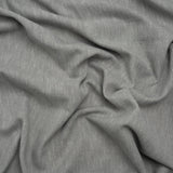 Linen Look Recycled Polyester and Cotton Woven - Silver - British Imported