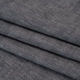 Linen Look Recycled Polyester and Cotton Woven - Slate - British Imported