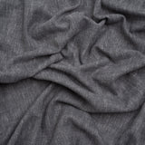 Linen Look Recycled Polyester and Cotton Woven - Slate - British Imported
