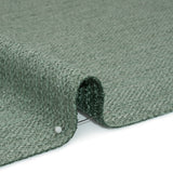 Textured Recycled Polyester Woven - Aloe Boucle Stripes - British Imported