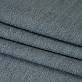 Textured Recycled Polyester Woven - Chambray Boucle Stripes - British Imported