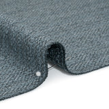 Textured Recycled Polyester Woven - Chambray Boucle Stripes - British Imported