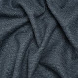 Textured Recycled Polyester Woven - Denim Boucle Stripes - British Imported