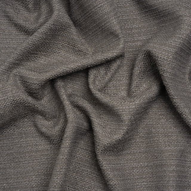 Textured Recycled Polyester Woven - Flint Boucle Stripes - British Imported