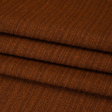 Textured Recycled Polyester Woven - Ginger Boucle Stripes - British Imported