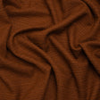 Textured Recycled Polyester Woven - Ginger Boucle Stripes - British Imported