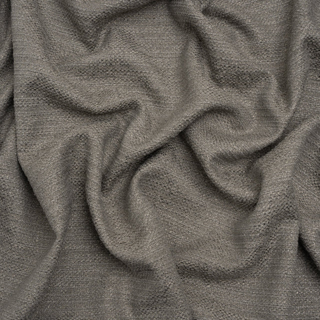 Textured Recycled Polyester Woven - Granite Boucle Stripes - British Imported