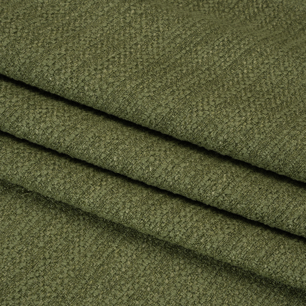 Textured Recycled Polyester Woven - Ivy Boucle Stripes - British Imported