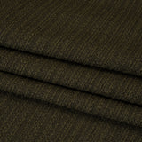 Textured Recycled Polyester Woven - Khaki Boucle Stripes - British Imported