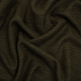 Textured Recycled Polyester Woven - Khaki Boucle Stripes - British Imported