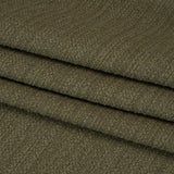Textured Recycled Polyester Woven - Moss Boucle Stripes - British Imported