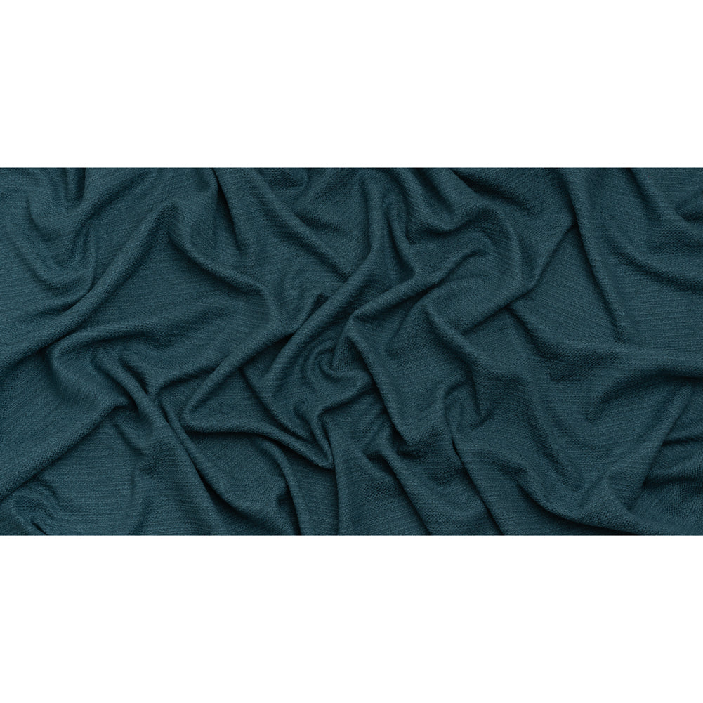Textured Recycled Polyester Woven - Ocean Boucle Stripes - British Imported