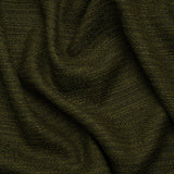 Textured Recycled Polyester Woven - Olive Boucle Stripes - British Imported