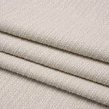 Textured Recycled Polyester Woven - Oyster Boucle Stripes - British Imported