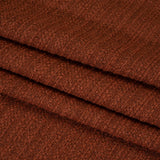 Textured Recycled Polyester Woven - Paprika Boucle Stripes - British Imported