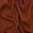 Textured Recycled Polyester Woven - Paprika Boucle Stripes - British Imported