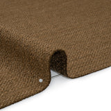 Textured Recycled Polyester Woven - Pecan Boucle Stripes - British Imported