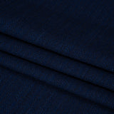 Textured Recycled Polyester Woven - Prussian Boucle Stripes - British Imported