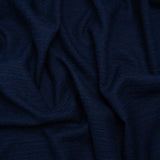 Textured Recycled Polyester Woven - Prussian Boucle Stripes - British Imported