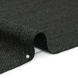 Textured Recycled Polyester Woven - Raven Boucle Stripes - British Imported