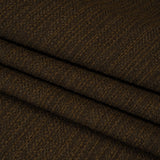 Textured Recycled Polyester Woven - Walnut Boucle Stripes - British Imported