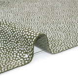 Recycled Polyester Jacquard - Moss Little All-Over Spots - British Imported