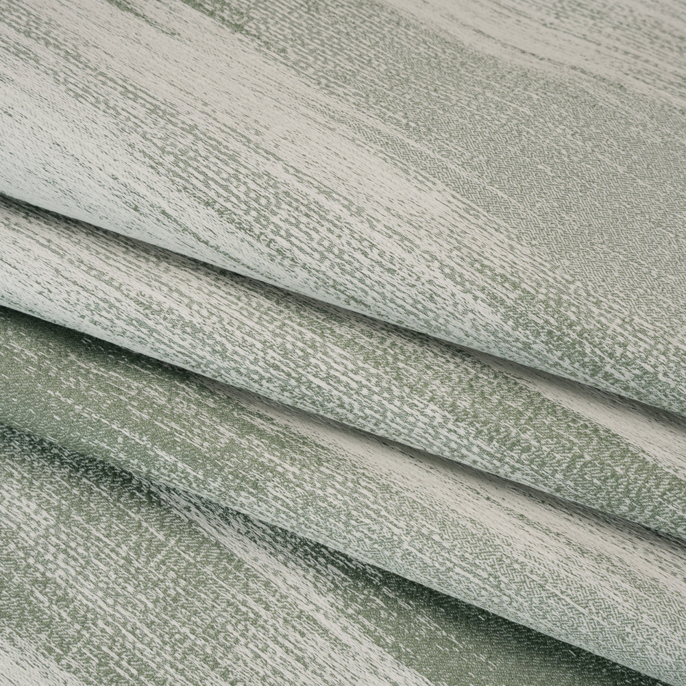 Recycled Polyester Jacquard - Opal Brushstroke Striations - British Imported