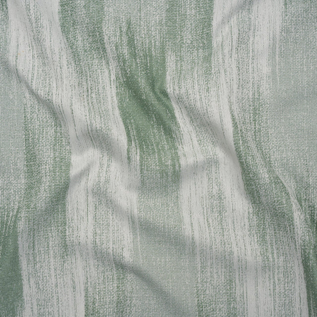 Recycled Polyester Jacquard - Opal Brushstroke Striations - British Imported