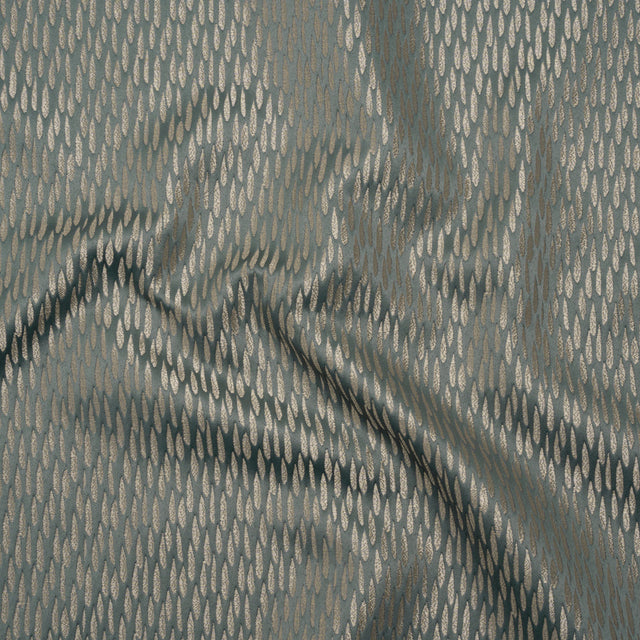 Luminous Drapery Jacquard - Stone Raindrops - British Imported