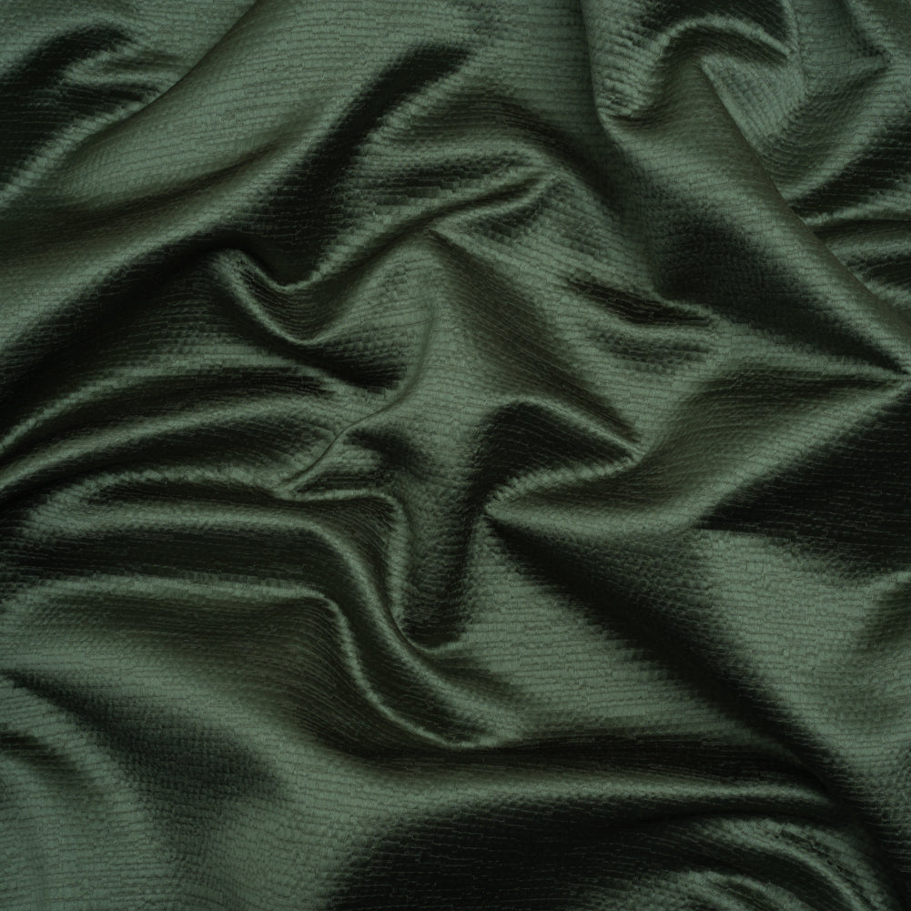 Luminous Textural Recycled Polyester Woven - Bottle - British Imported