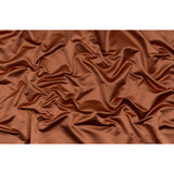 Luminous Textural Recycled Polyester Woven - Paprika - British Imported
