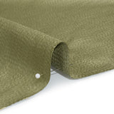 Luminous Textural Recycled Polyester Woven - Olive - British Imported