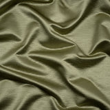 Luminous Textural Recycled Polyester Woven - Olive - British Imported