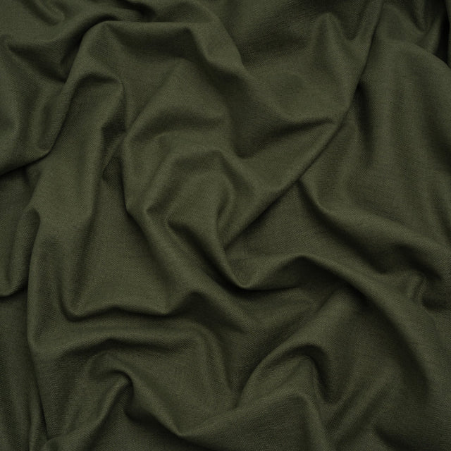 Recycled Polyester Drapery Woven - Olive - British Imported