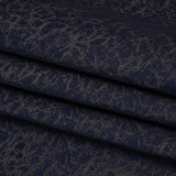 Satin-Faced Jacquard - Indigo Cracked - British Imported)